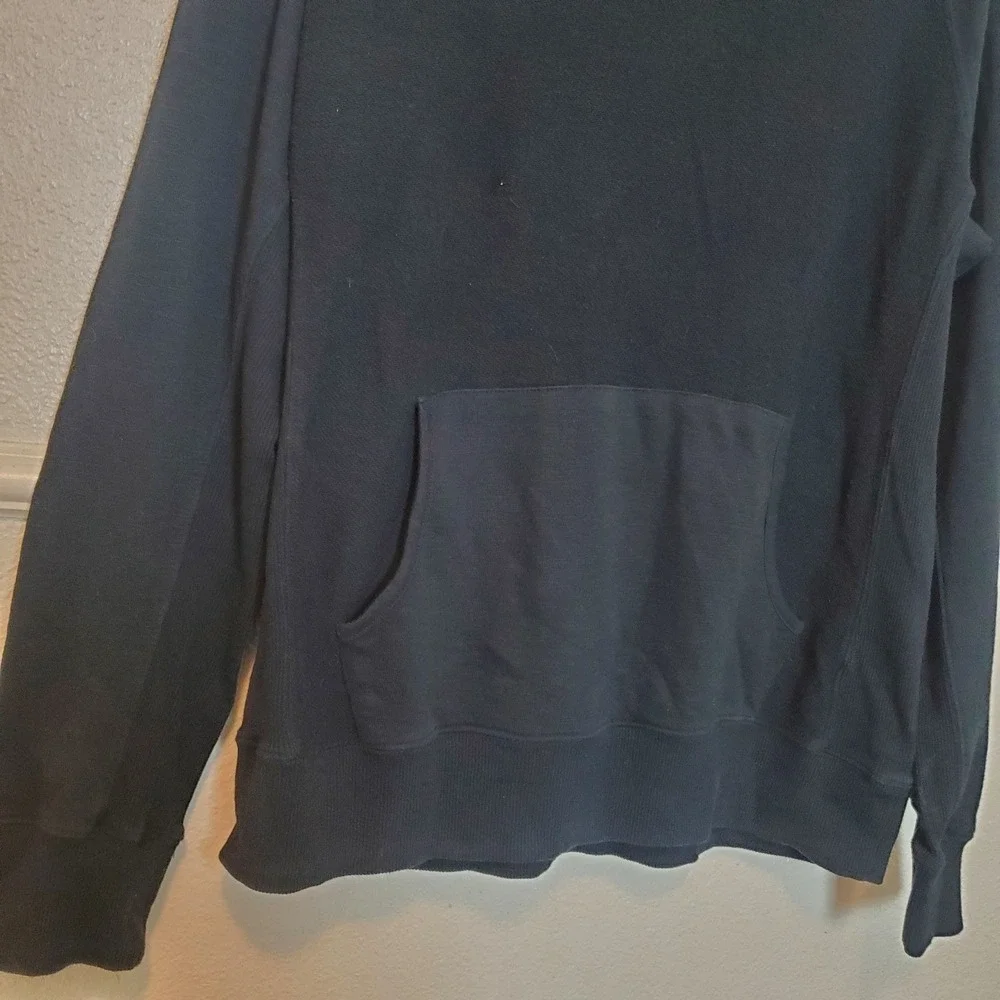 21 MEN Men's Black Pullover Hoodie Sweatshirt XL Pouch Pocket Hooded Activewear